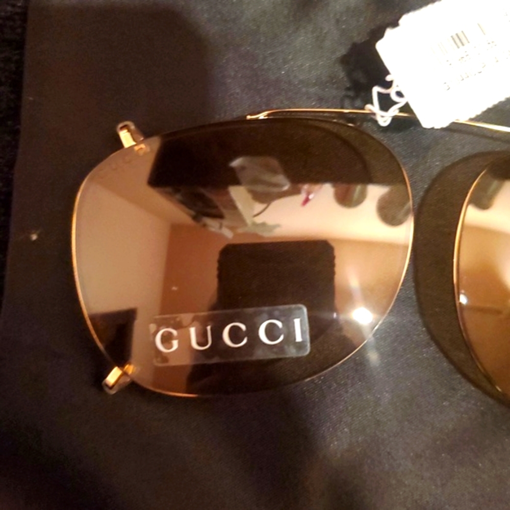 Gucci Sunglasses Clip-On with Gucci Dusty & Coastal.com Hard Case - Picture 7 of 16